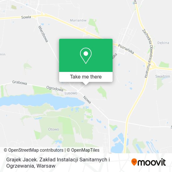 Grajek Jacek. Zakład Instalacji Sanitarnych i Ogrzewania map