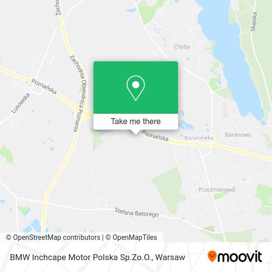 BMW Inchcape Motor Polska Sp.Zo.O. map