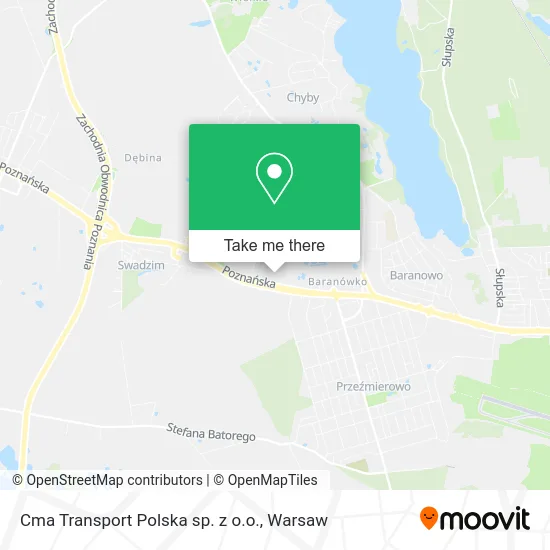 Карта Cma Transport Polska sp. z o.o.