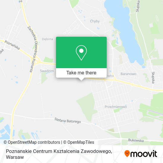 Карта Poznanskie Centrum Ksztalcenia Zawodowego