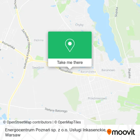 Карта Energocentrum Poznań sp. z o.o. Usługi Inkasenckie