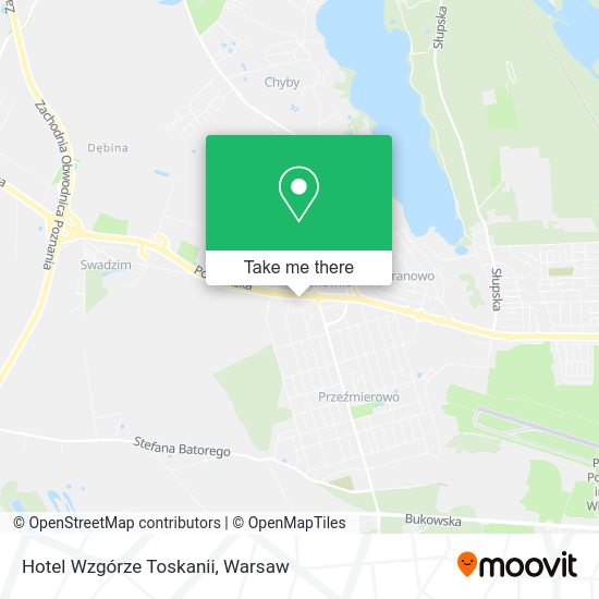 Hotel Wzgórze Toskanii map