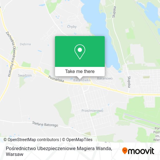 Pośrednictwo Ubezpieczeniowe Magiera Wanda map