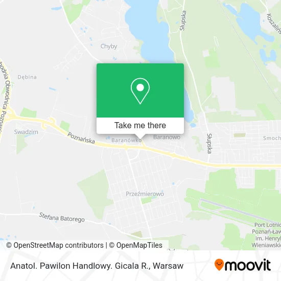 Карта Anatol. Pawilon Handlowy. Gicala R.