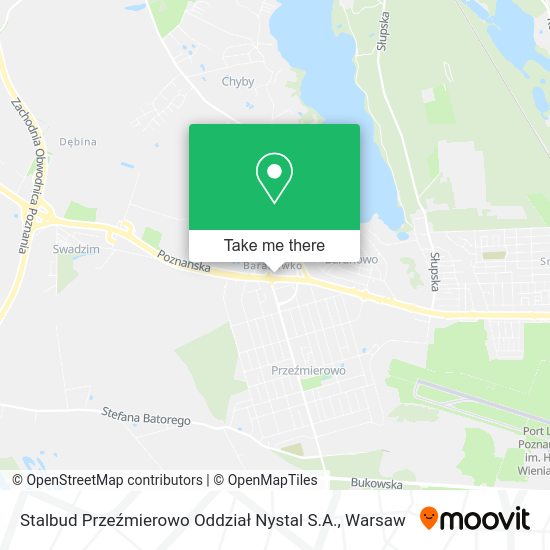 Stalbud Przeźmierowo Oddział Nystal S.A. map