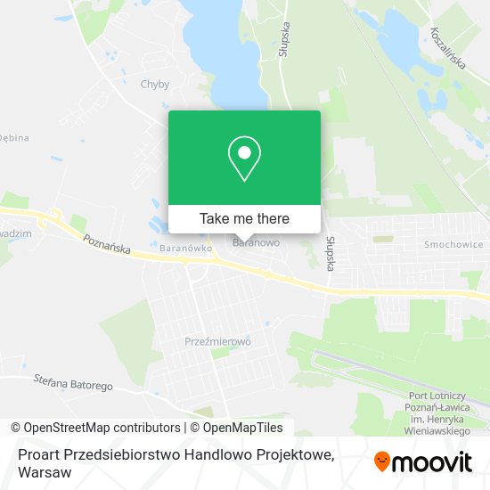 Proart Przedsiebiorstwo Handlowo Projektowe map