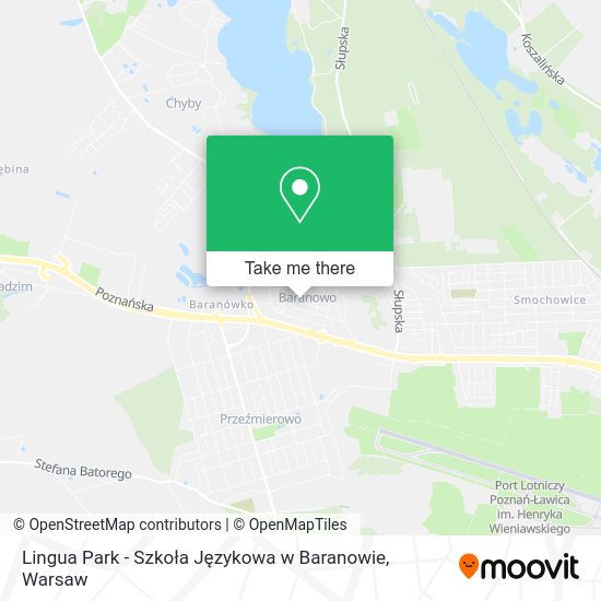 Lingua Park - Szkoła Językowa w Baranowie map