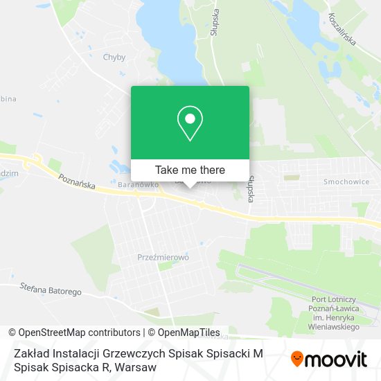 Zakład Instalacji Grzewczych Spisak Spisacki M Spisak Spisacka R map