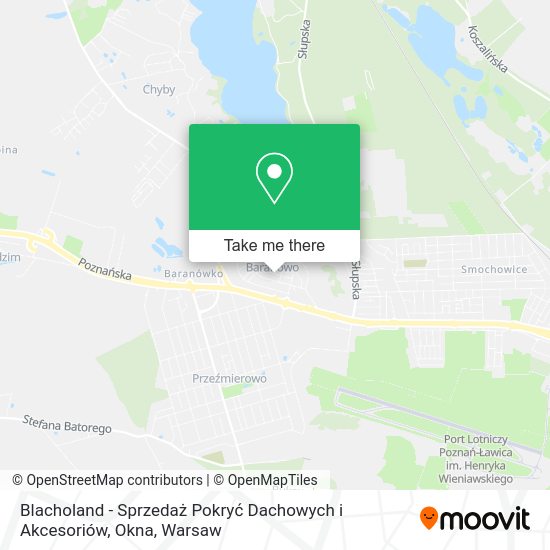 Blacholand - Sprzedaż Pokryć Dachowych i Akcesoriów, Okna map