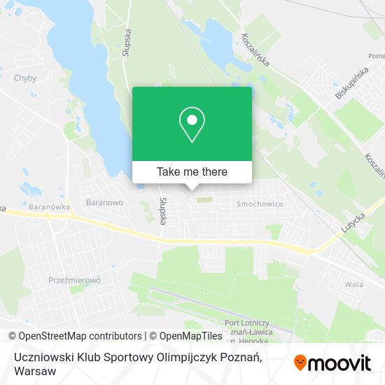 Uczniowski Klub Sportowy Olimpijczyk Poznań map