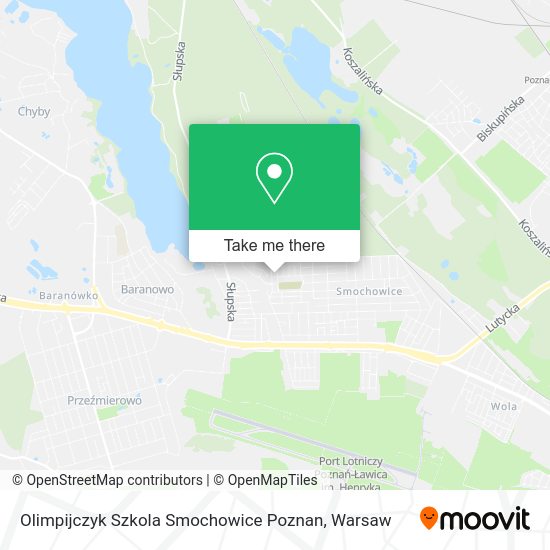 Olimpijczyk Szkola Smochowice Poznan map