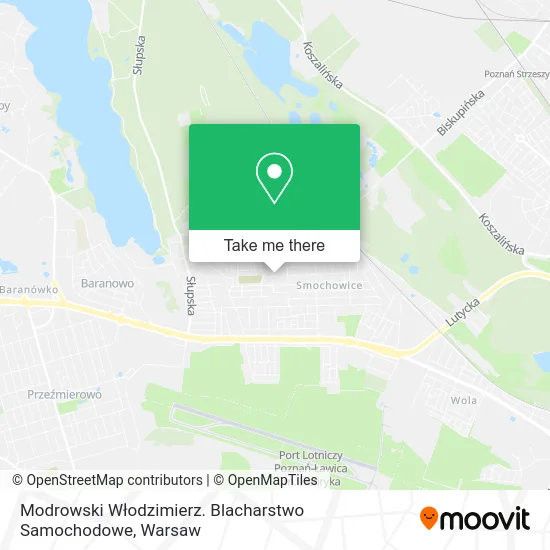 Карта Modrowski Włodzimierz. Blacharstwo Samochodowe