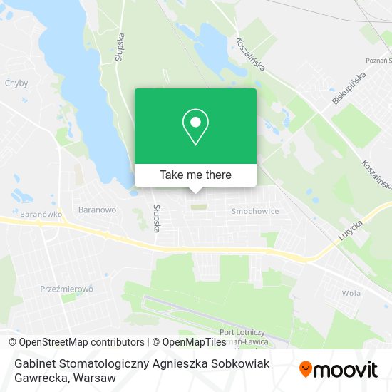 Gabinet Stomatologiczny Agnieszka Sobkowiak Gawrecka map