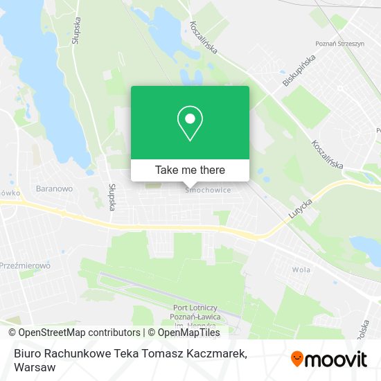 Biuro Rachunkowe Teka Tomasz Kaczmarek map