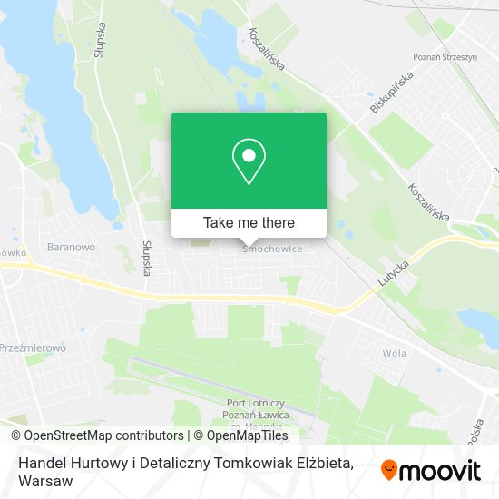 Handel Hurtowy i Detaliczny Tomkowiak Elżbieta map