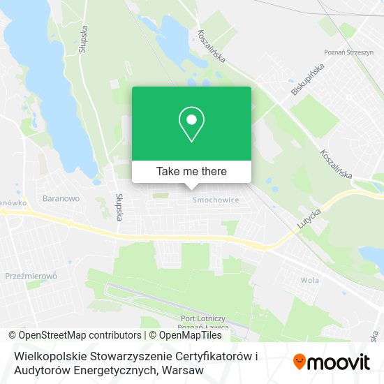 Wielkopolskie Stowarzyszenie Certyfikatorów i Audytorów Energetycznych map