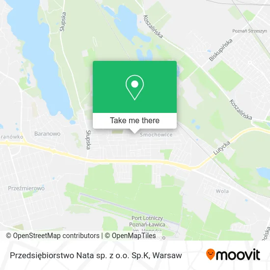 Карта Przedsiębiorstwo Nata sp. z o.o. Sp.K