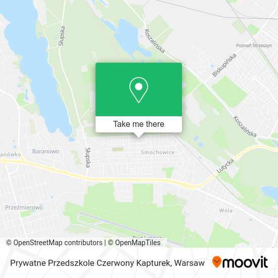 Prywatne Przedszkole Czerwony Kapturek map