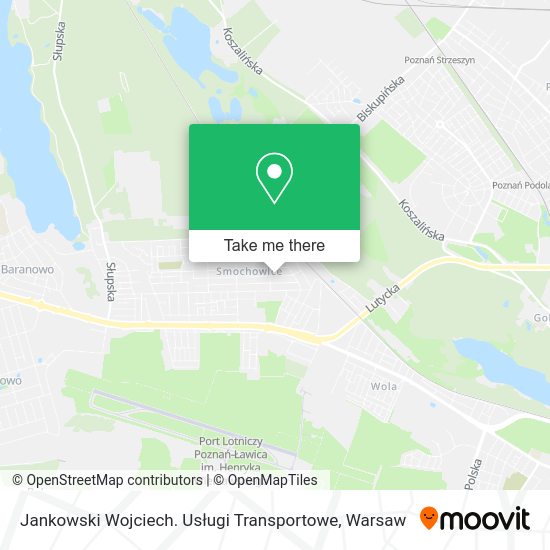 Jankowski Wojciech. Usługi Transportowe map