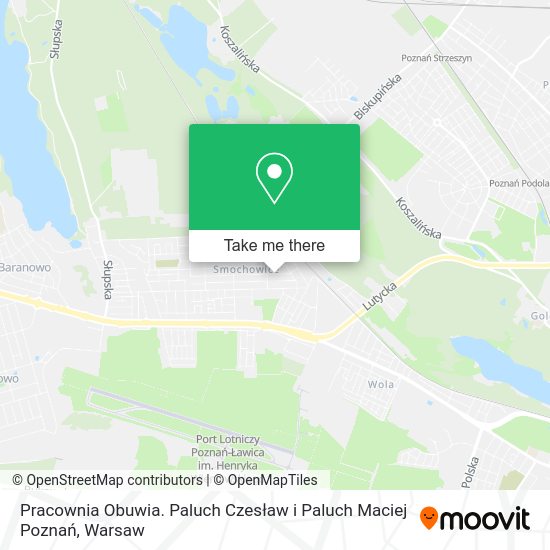 Pracownia Obuwia. Paluch Czesław i Paluch Maciej Poznań map