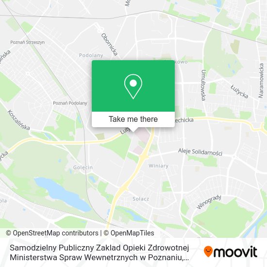 Samodzielny Publiczny Zaklad Opieki Zdrowotnej Ministerstwa Spraw Wewnetrznych w Poznaniu map