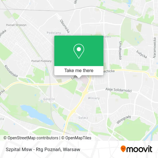 Szpital Msw - Rtg Poznań map