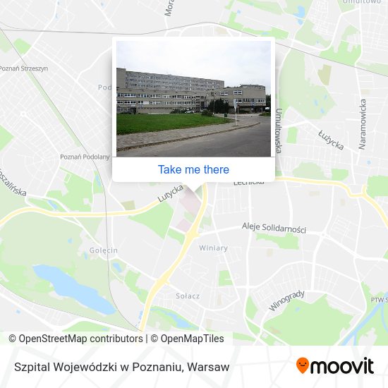 Szpital Wojewódzki w Poznaniu map