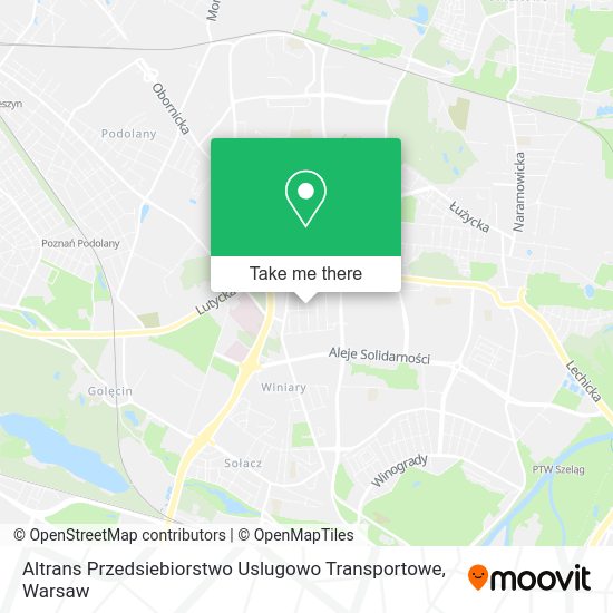 Altrans Przedsiebiorstwo Uslugowo Transportowe map