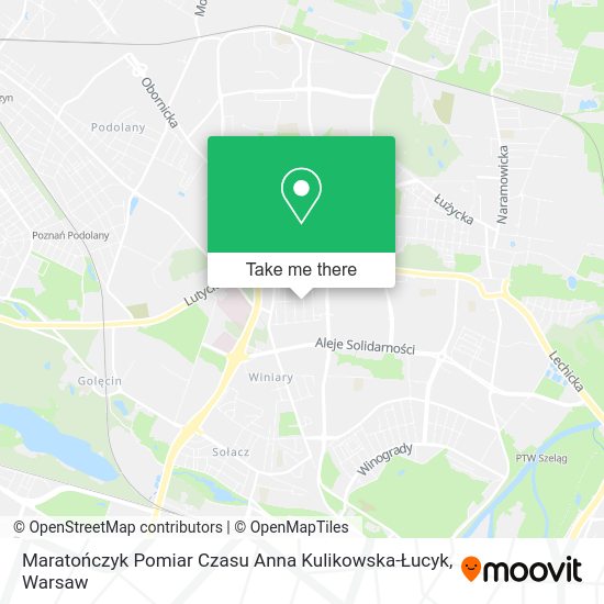 Maratończyk Pomiar Czasu Anna Kulikowska-Łucyk map