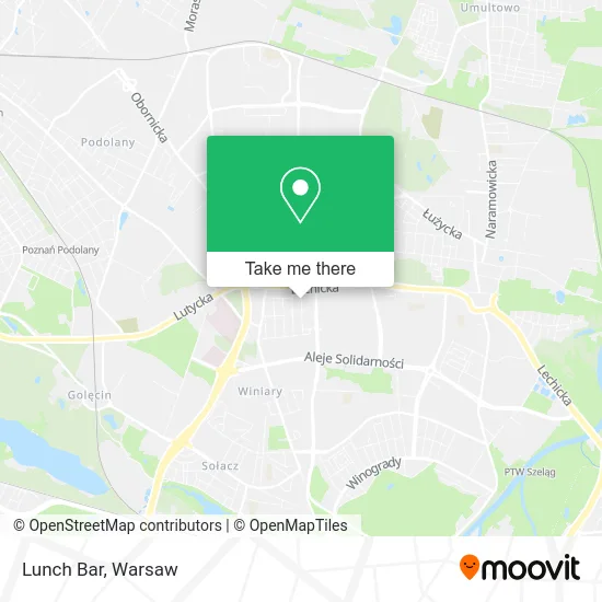 Карта Lunch Bar