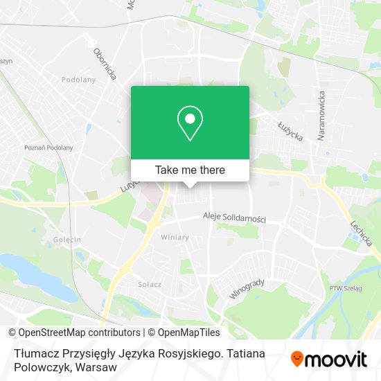 Tłumacz Przysięgły Języka Rosyjskiego. Tatiana Polowczyk map