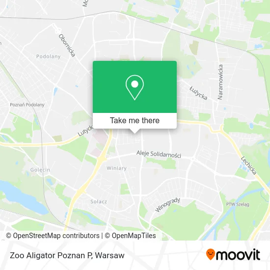 Карта Zoo Aligator Poznan P