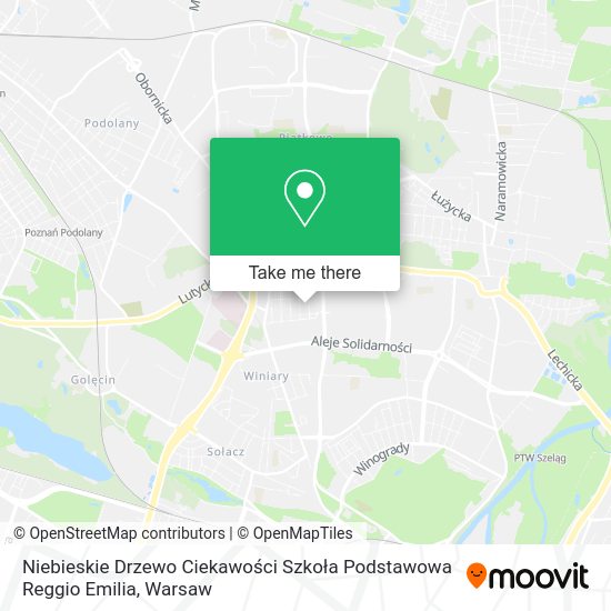 Niebieskie Drzewo Ciekawości Szkoła Podstawowa Reggio Emilia map