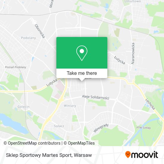 Sklep Sportowy Martes Sport map