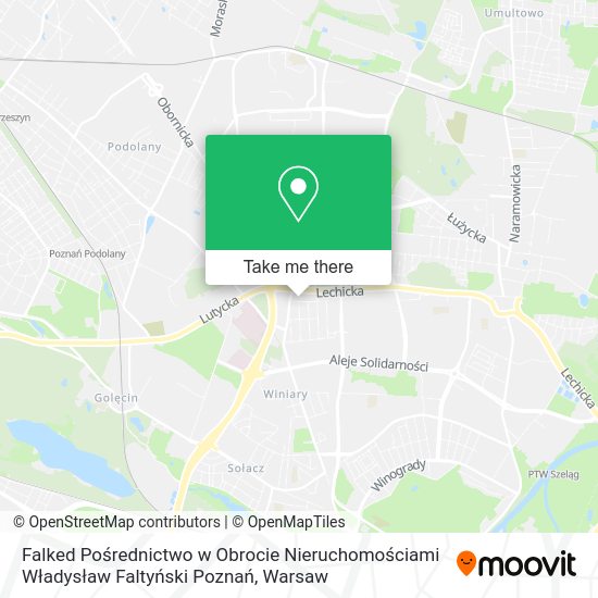 Falked Pośrednictwo w Obrocie Nieruchomościami Władysław Faltyński Poznań map