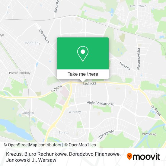 Krezus. Biuro Rachunkowe, Doradztwo Finansowe. Jankowski J. map