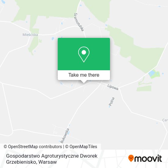 Gospodarstwo Agroturystyczne Dworek Grzebienisko map