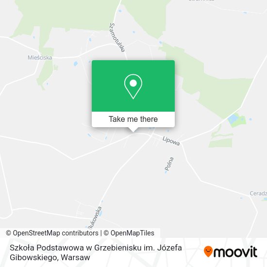 Szkoła Podstawowa w Grzebienisku im. Józefa Gibowskiego map