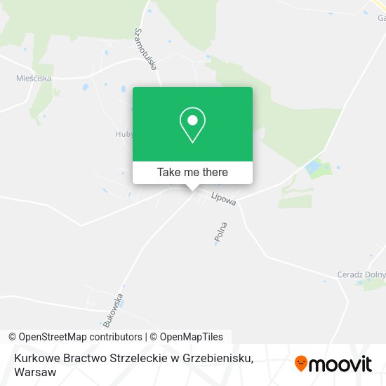 Карта Kurkowe Bractwo Strzeleckie w Grzebienisku