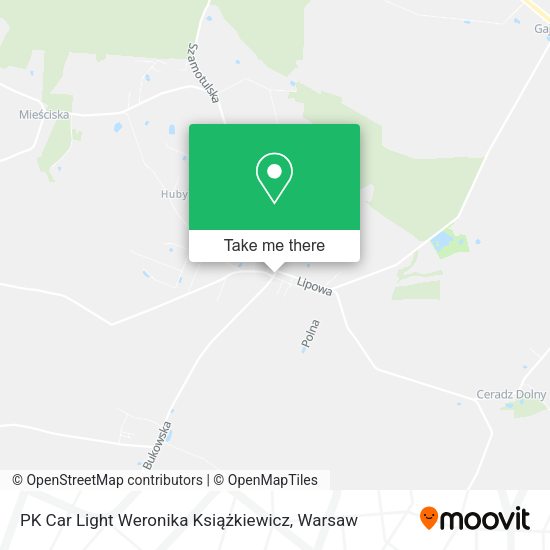 PK Car Light Weronika Książkiewicz map