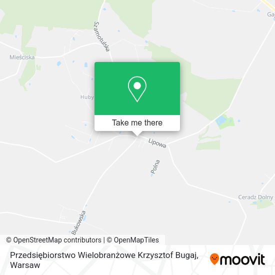 Карта Przedsiębiorstwo Wielobranżowe Krzysztof Bugaj