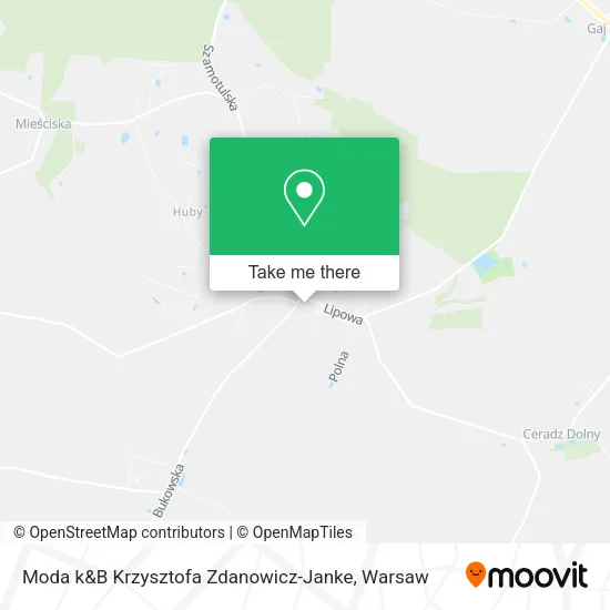 Карта Moda k&B Krzysztofa Zdanowicz-Janke