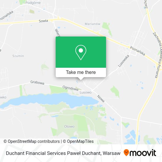 Duchant Financial Services Paweł Duchant map