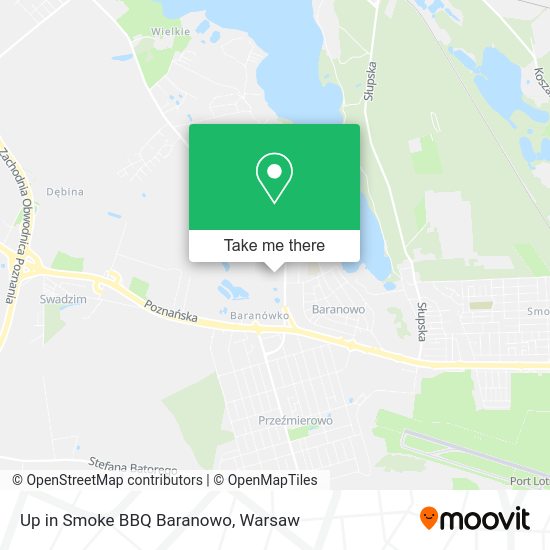 Up in Smoke BBQ Baranowo map