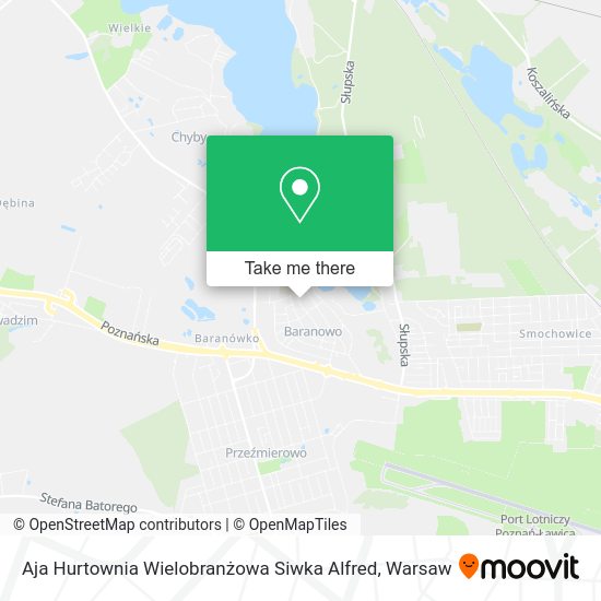 Aja Hurtownia Wielobranżowa Siwka Alfred map