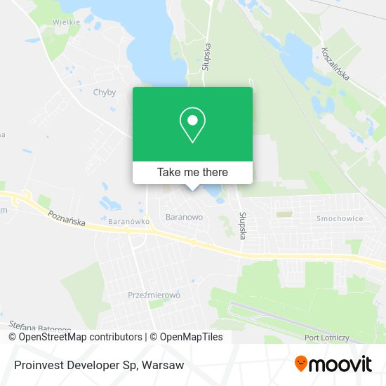 Proinvest Developer Sp map