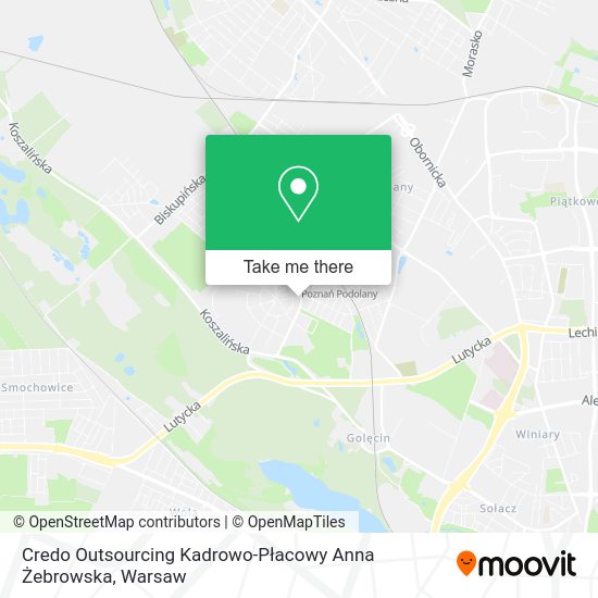 Credo Outsourcing Kadrowo-Płacowy Anna Żebrowska map