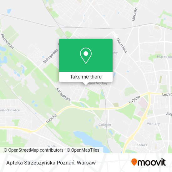 Apteka Strzeszyńska Poznań map