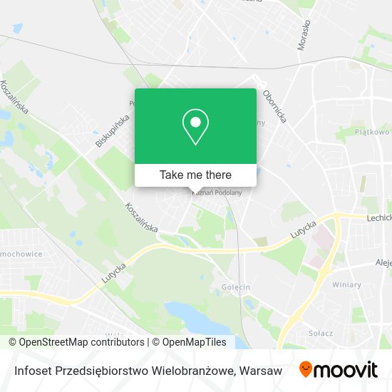 Infoset Przedsiębiorstwo Wielobranżowe map