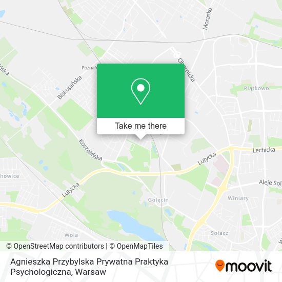 Agnieszka Przybylska Prywatna Praktyka Psychologiczna map